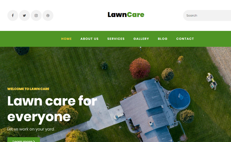 Lawncare – Free Bootstrap 4 HTML5 Lawn Care Website Template
