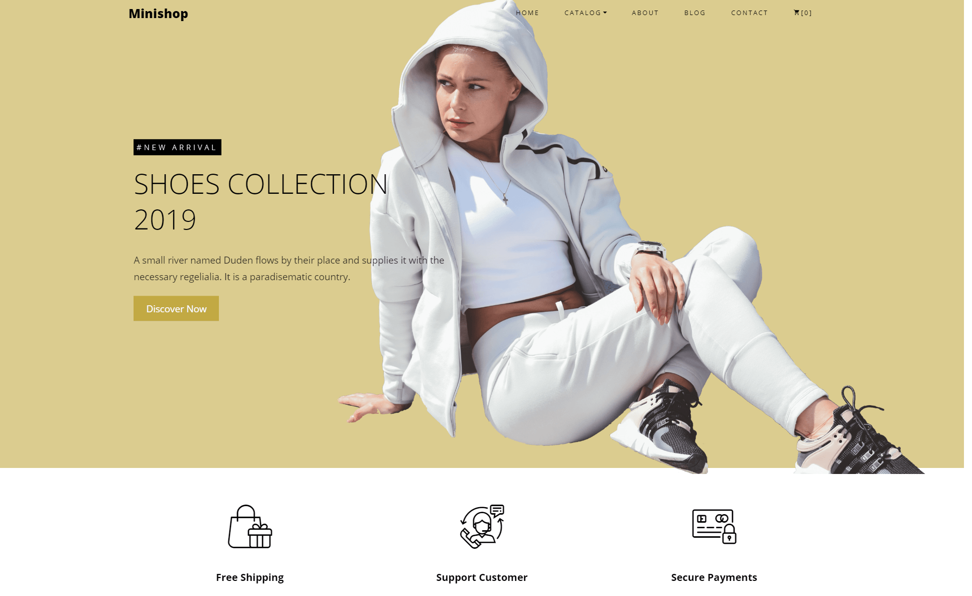 Minishop – Free Bootstrap 4 HTML5 Responsive eCommerce Website Template
