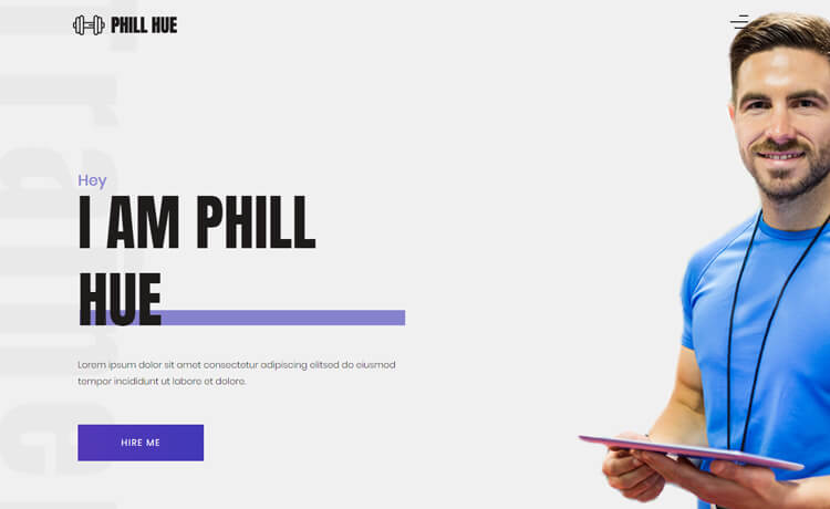 FitnessTrainer – Free Bootstrap 4 HTML5 Fitness Website Template