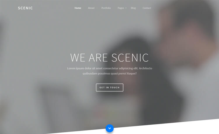 Scenic – Free Bootstrap 4 HTML5 Portfolio Website Template