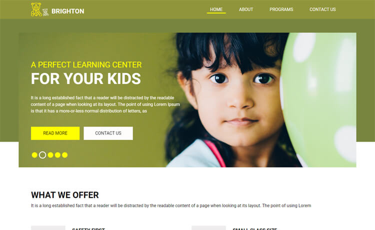 Brighton – Free Bootstrap 4 HTML5 Educational Institution Website Template