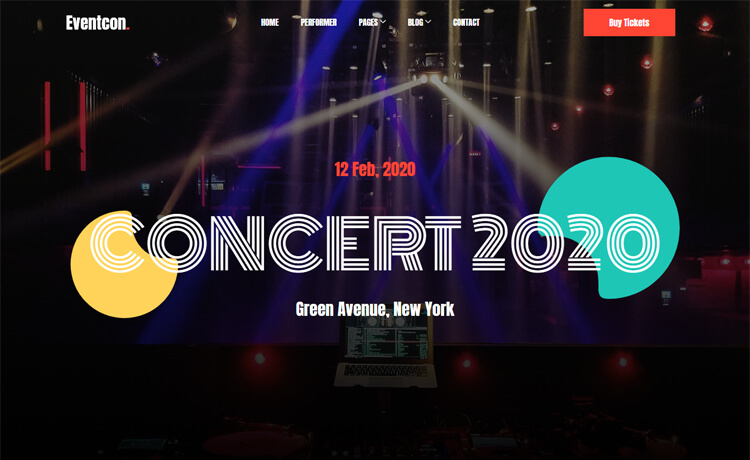 Eventcon – Free Bootstrap 4 HTML5 Event Website Template