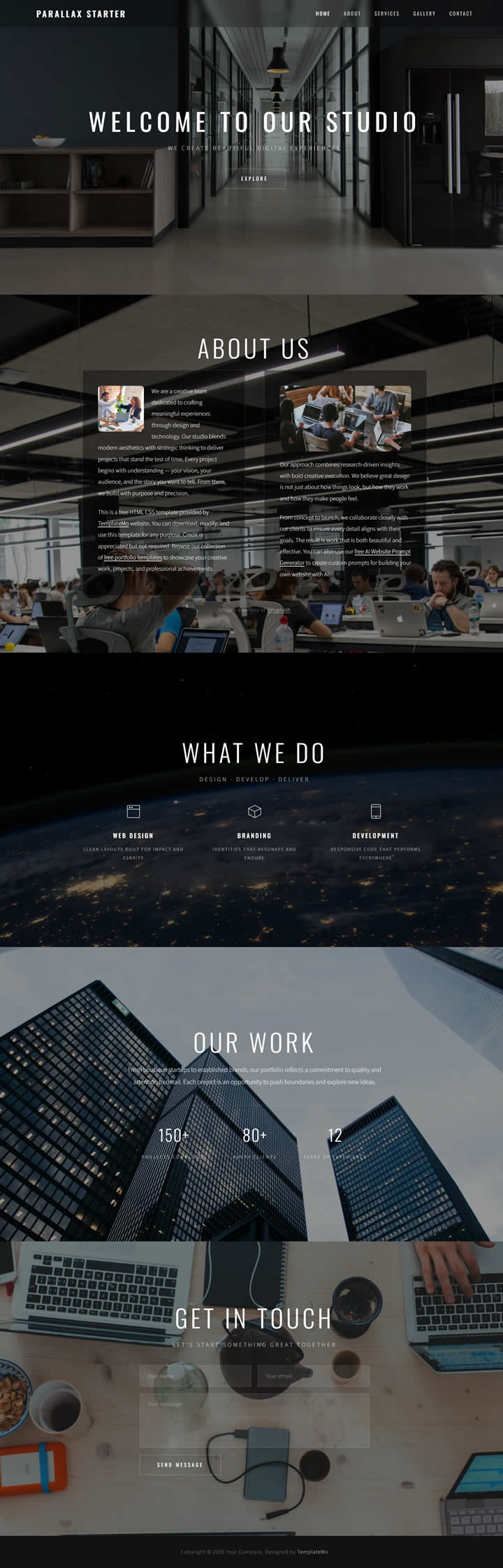 Parallax Starter Template