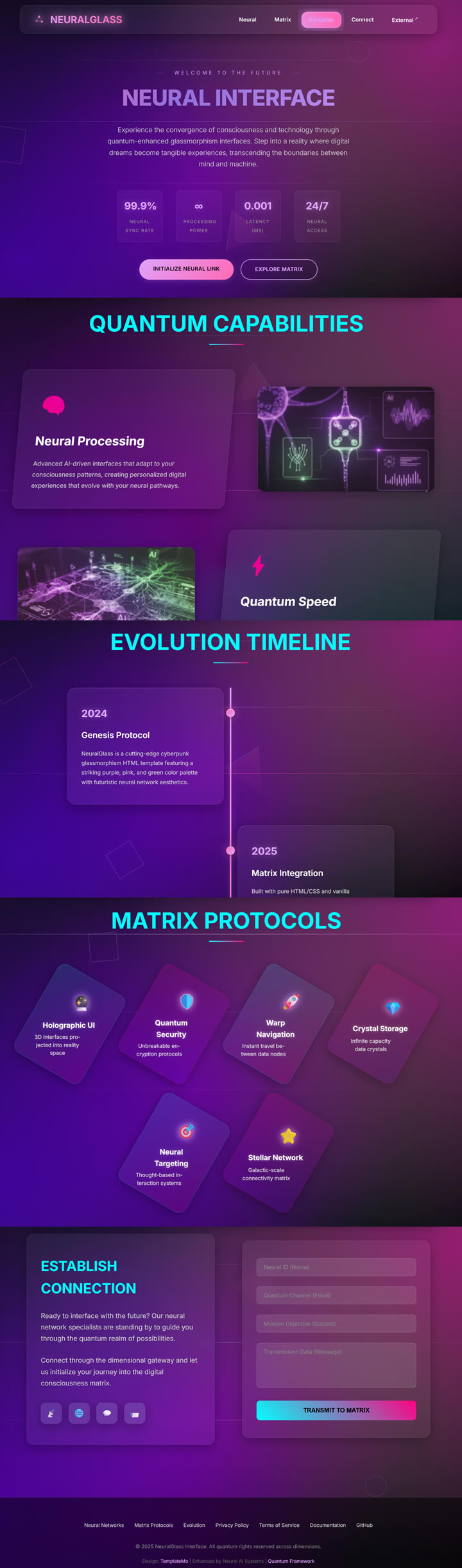 Neural Glass Template