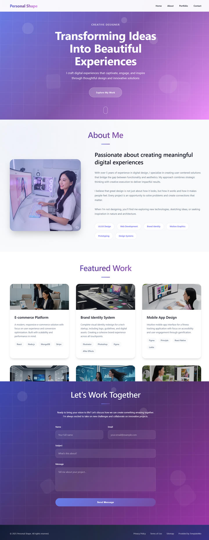 Personal Shape Template