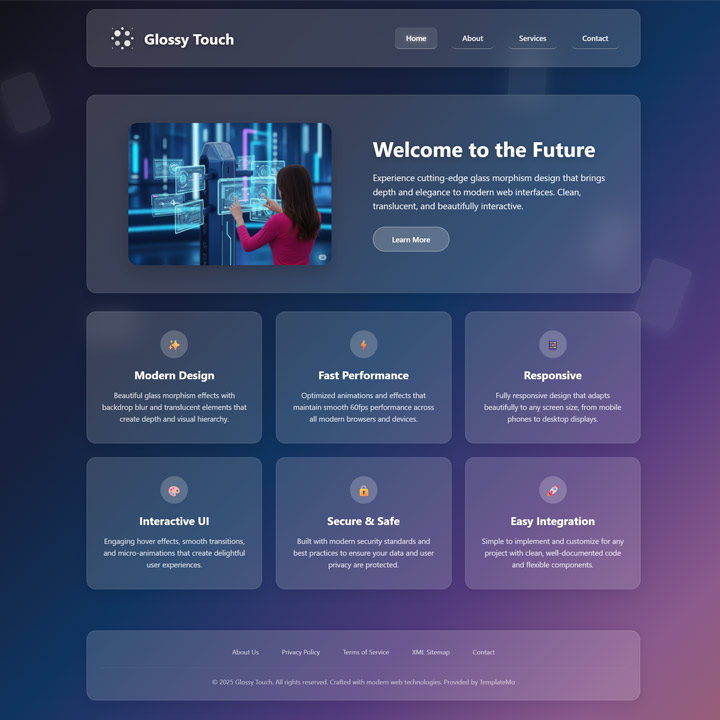 Glossy Touch Template