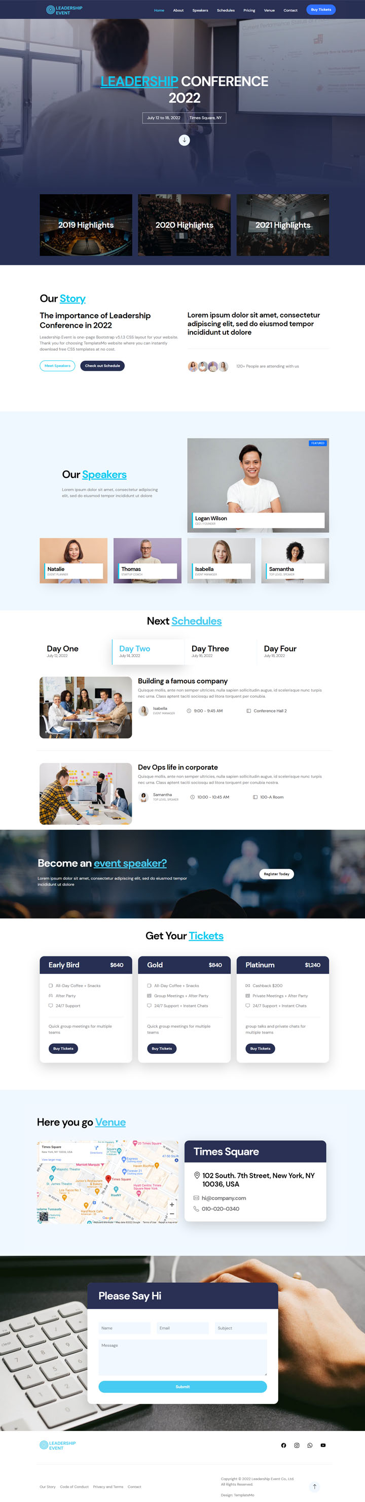 Leadership Event Template
