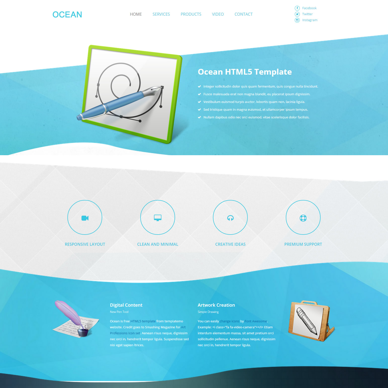 Ocean Template