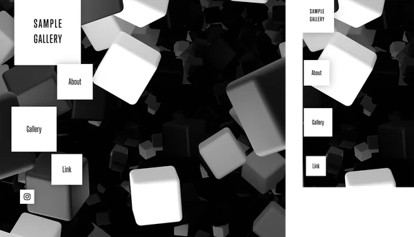 ギャラリー・作品展示サイト向け tp_simple18_cube