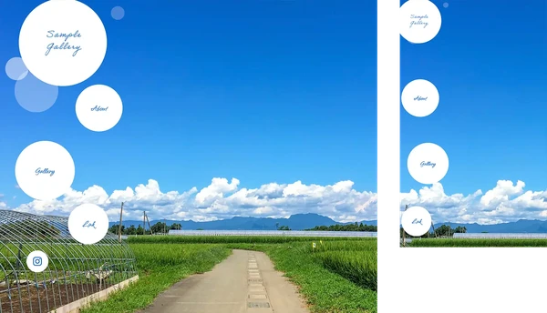 ギャラリー・作品展示サイト向け tp_simple18_landscape