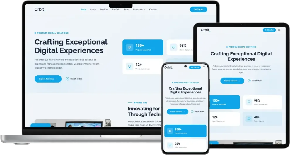 Orbit - Business Website Template for Agencies and Startups