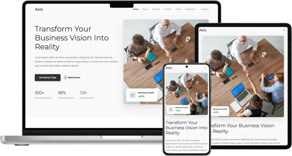 Axis - Clean Corporate Website Template