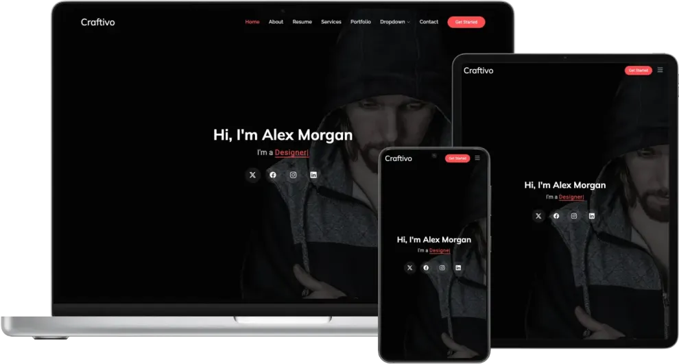 Craftivo - Premium Portfolio Template for Creative Professionals