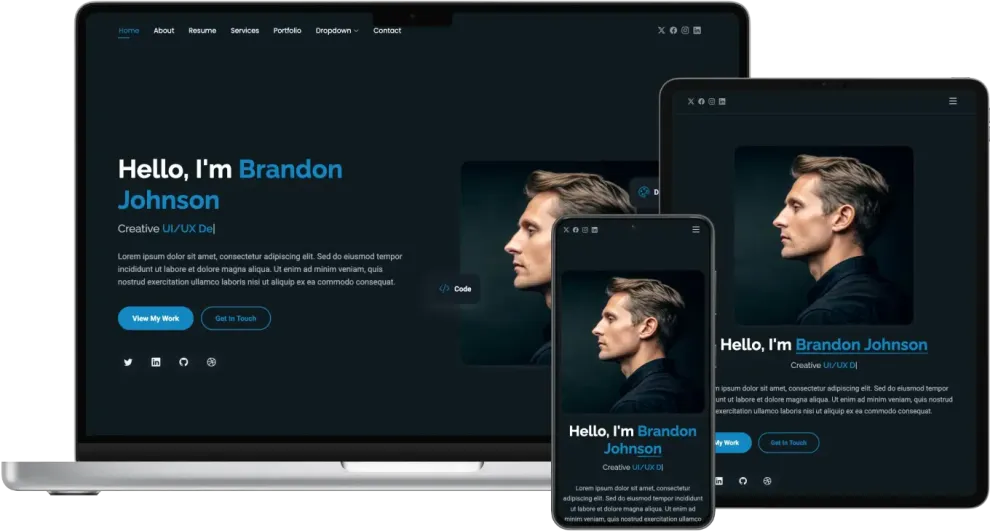 FolioOne - Clean Portfolio Bootstrap Template