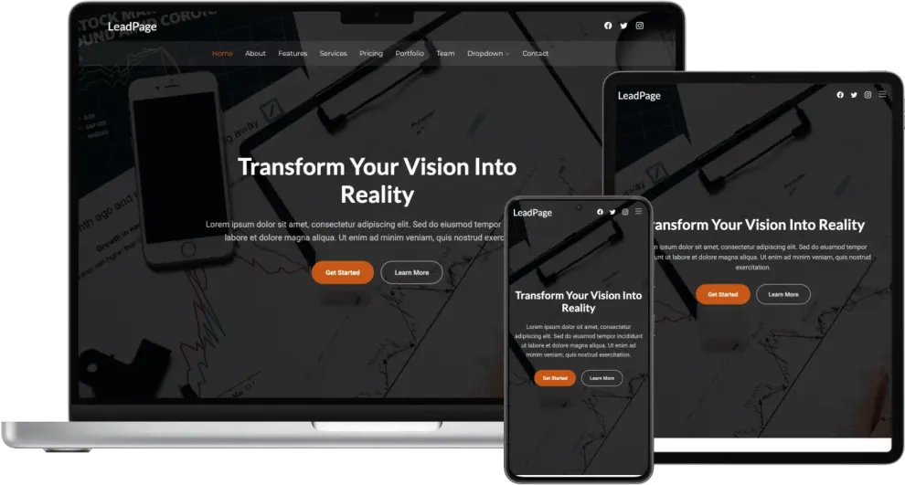LeadPage - Versatile One-Page Bootstrap Landing Template