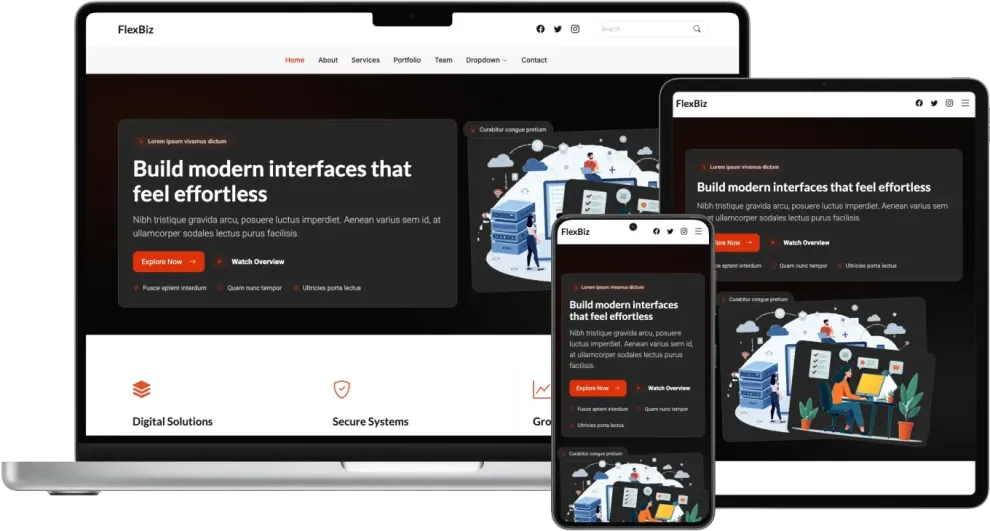 FlexBiz - Modern Bootstrap Business Template