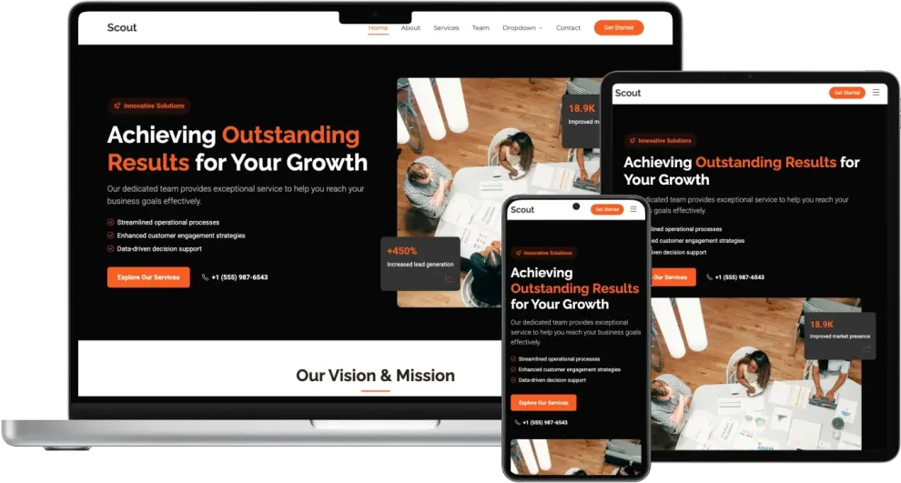 Scout - Multipurpose Bootstrap Website Template