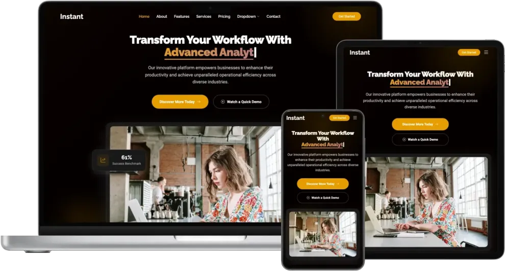 Instant – Multipurpose Bootstrap Template for Agencies and Businesses