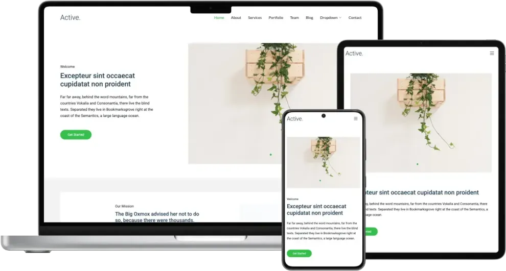 Active - Clean Bootstrap Template