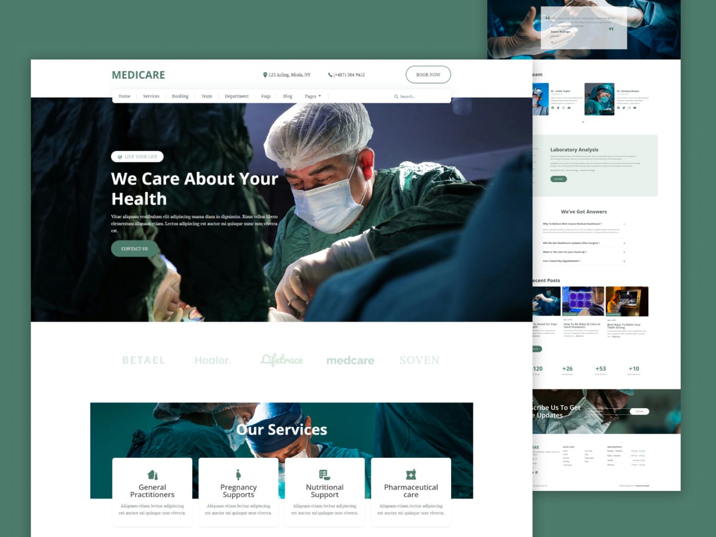Medicare – Medical Healthcare HTML Website Template