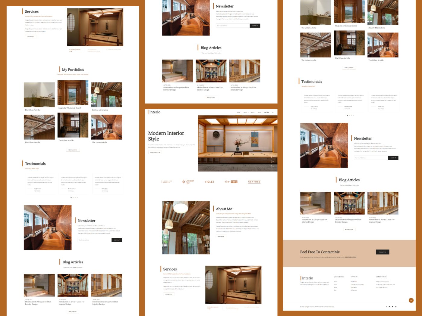 Interio – Interior Designer HTML CSS Website Template