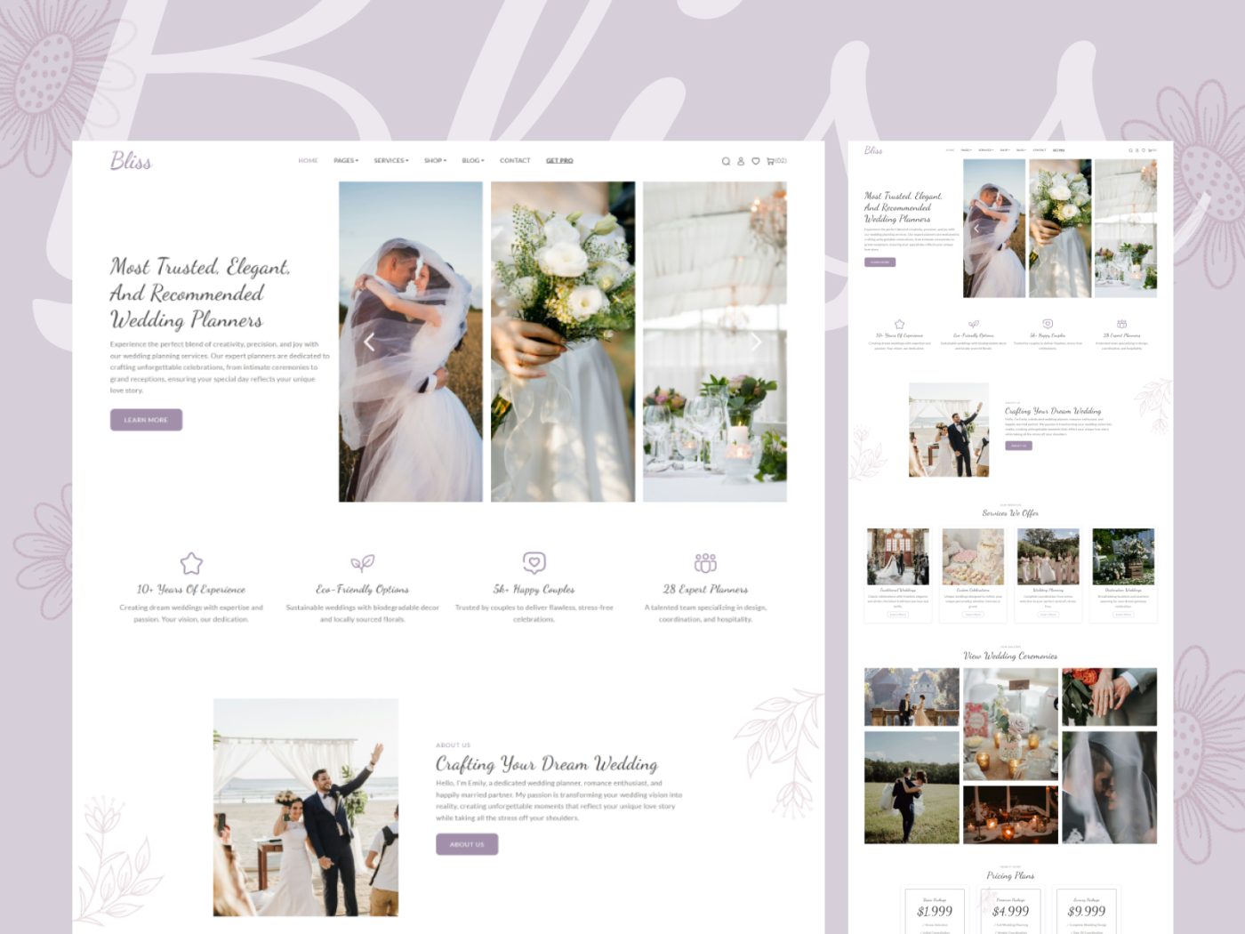 Bliss – Wedding Planners Bootstrap5 HTML Website Template