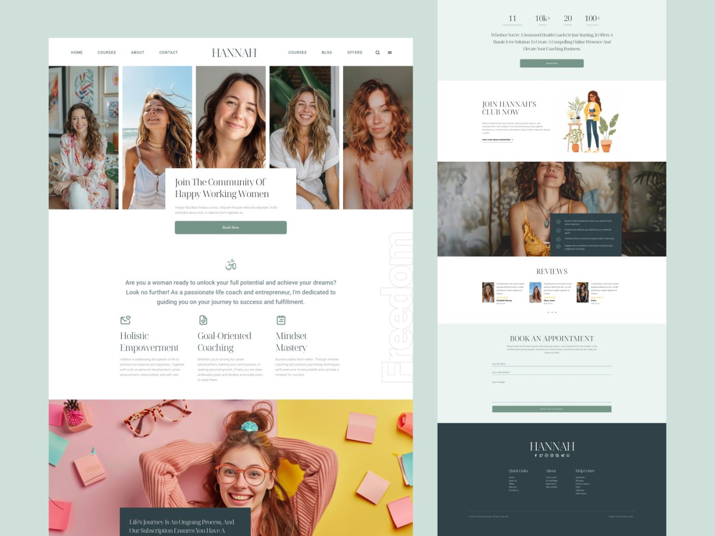 Hannah – Lifestyle Coach HTML Template