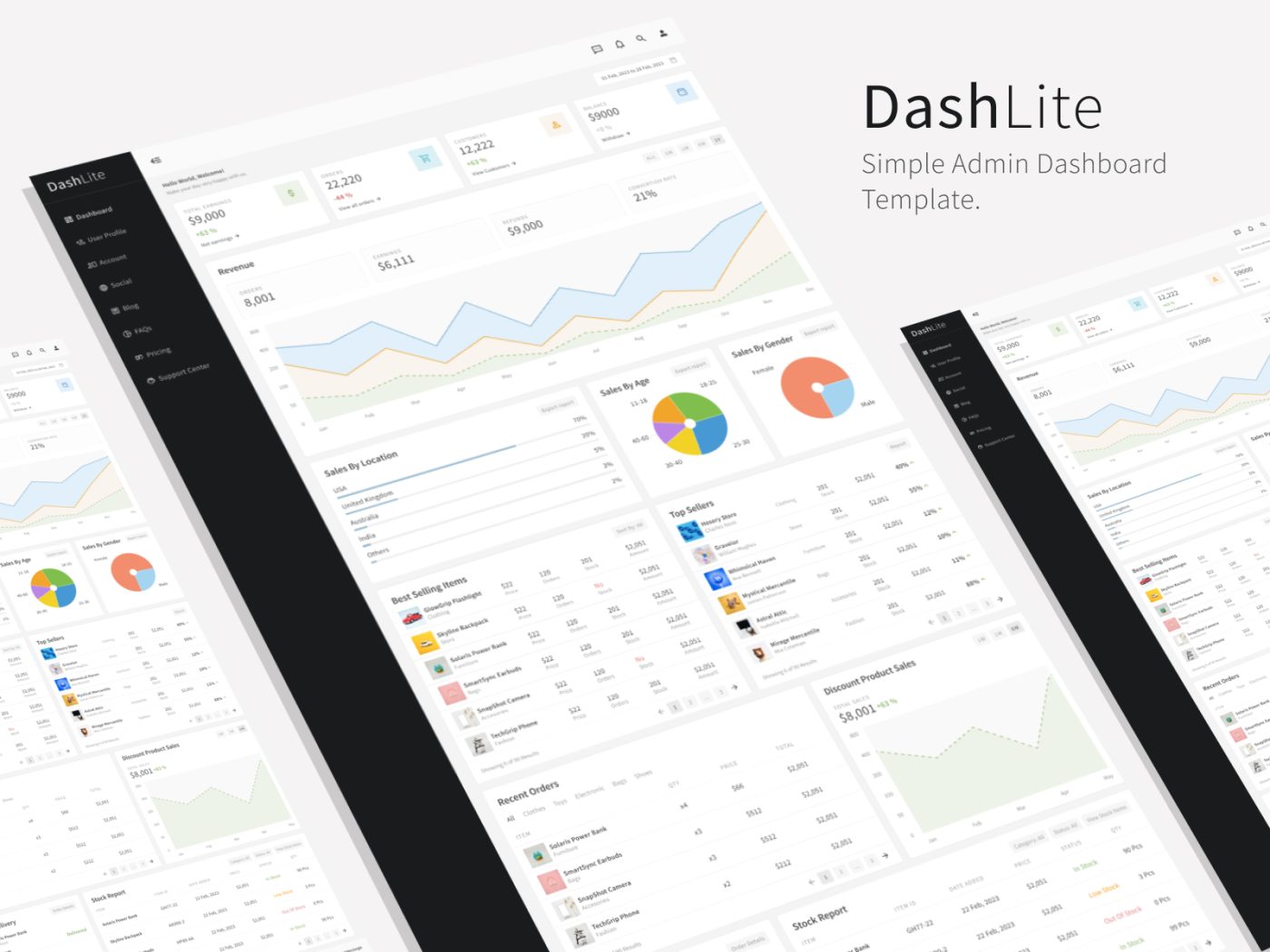 DashLite – Admin Dashboard Template