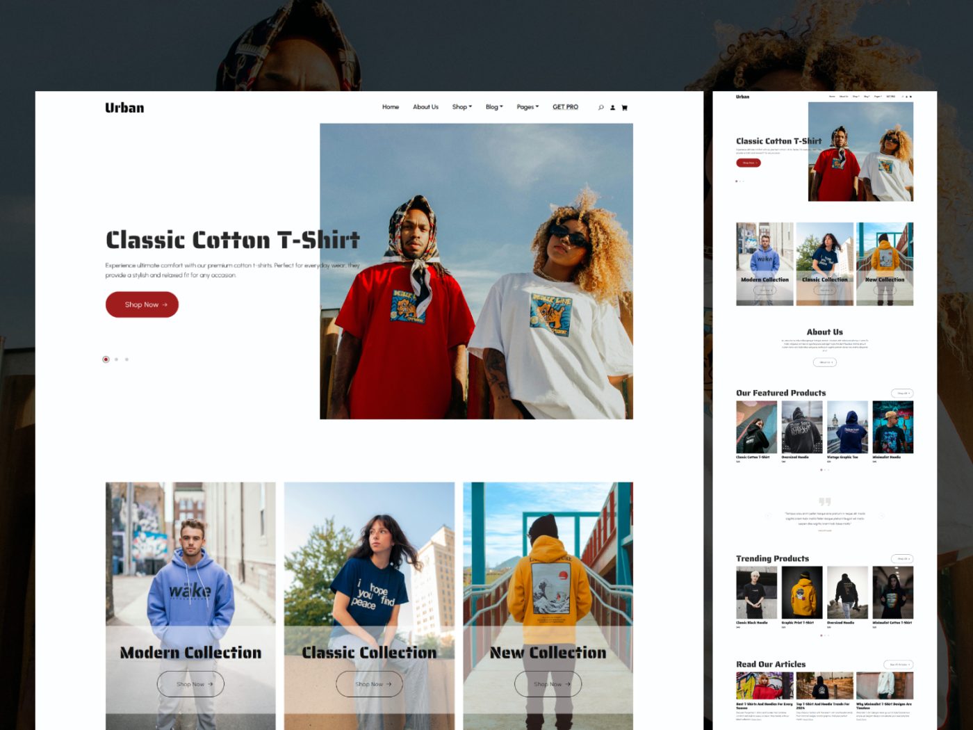 Urban – T-Shirt Store Bootstrap5 HTML/CSS Website Template