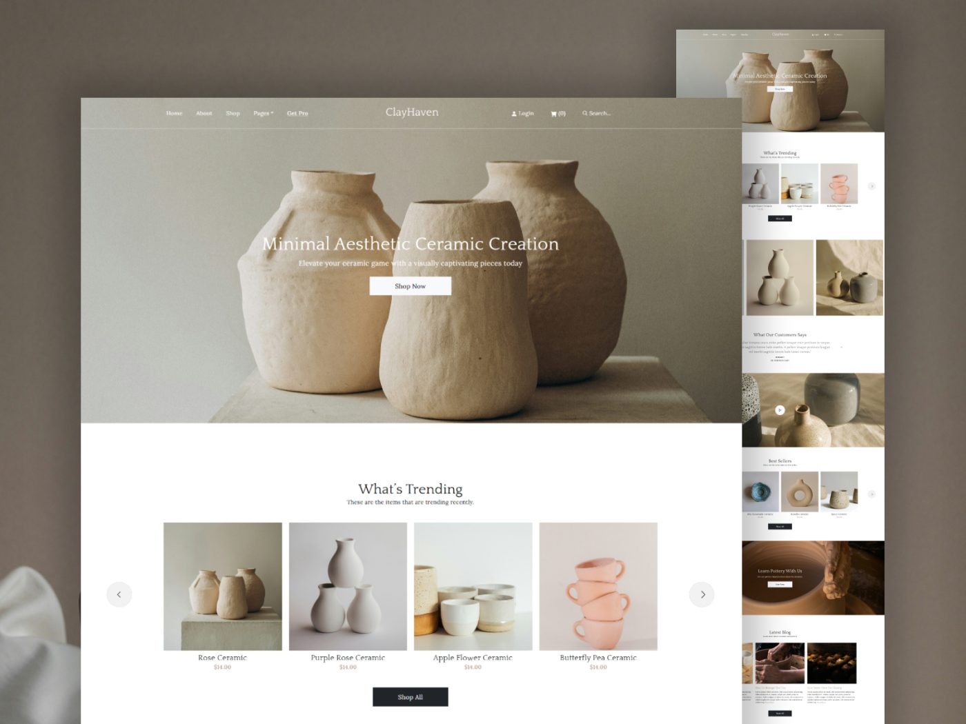 ClayHaven – Ceramic and Pottery Shop Bootstrap 5 HTML/CSS Website Template