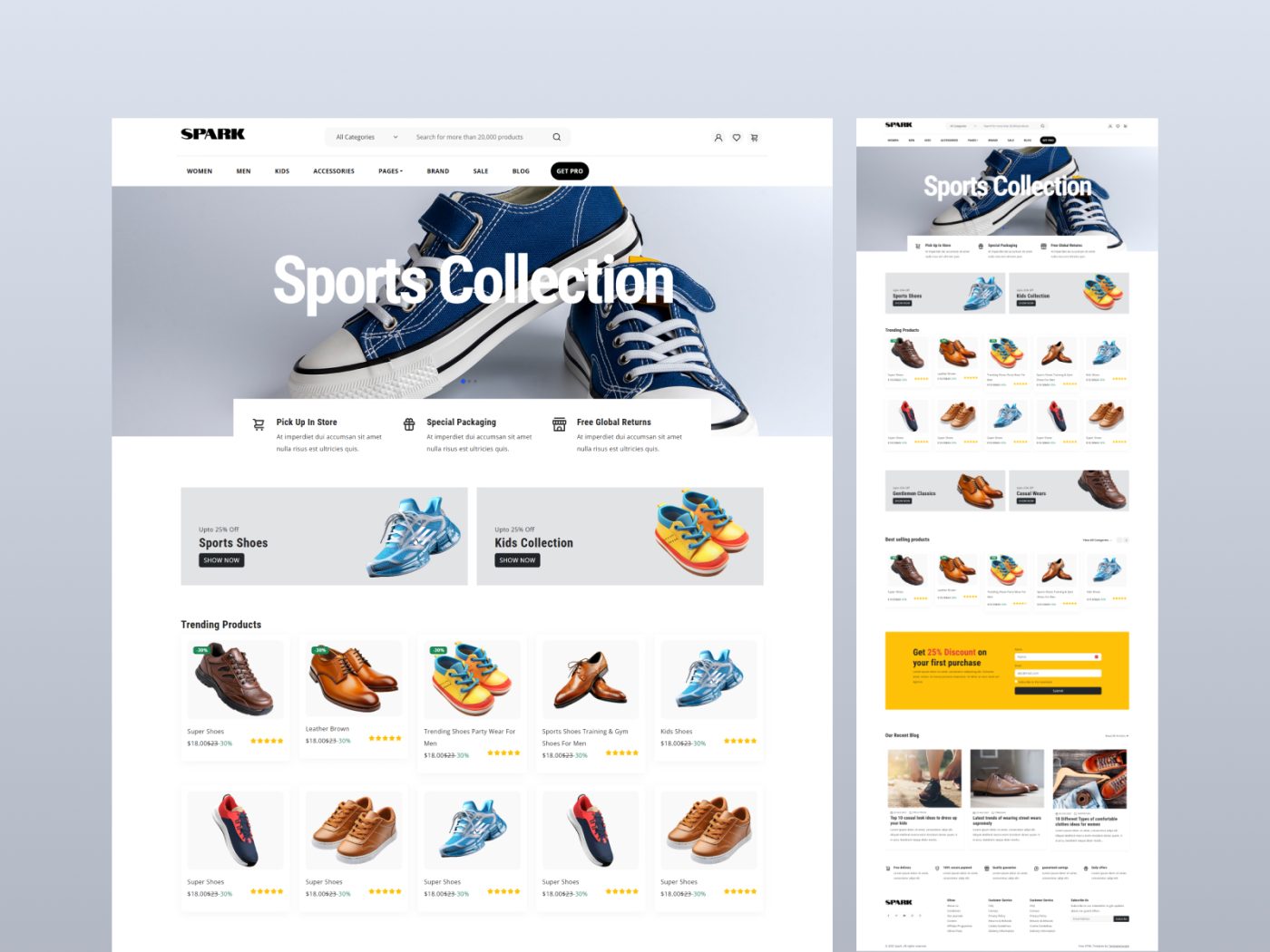 Spark – Shoe Store HTML Template