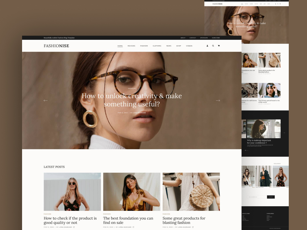 Fashionise – Fashion Blog Free HTML Bootstrap 5 Website Template