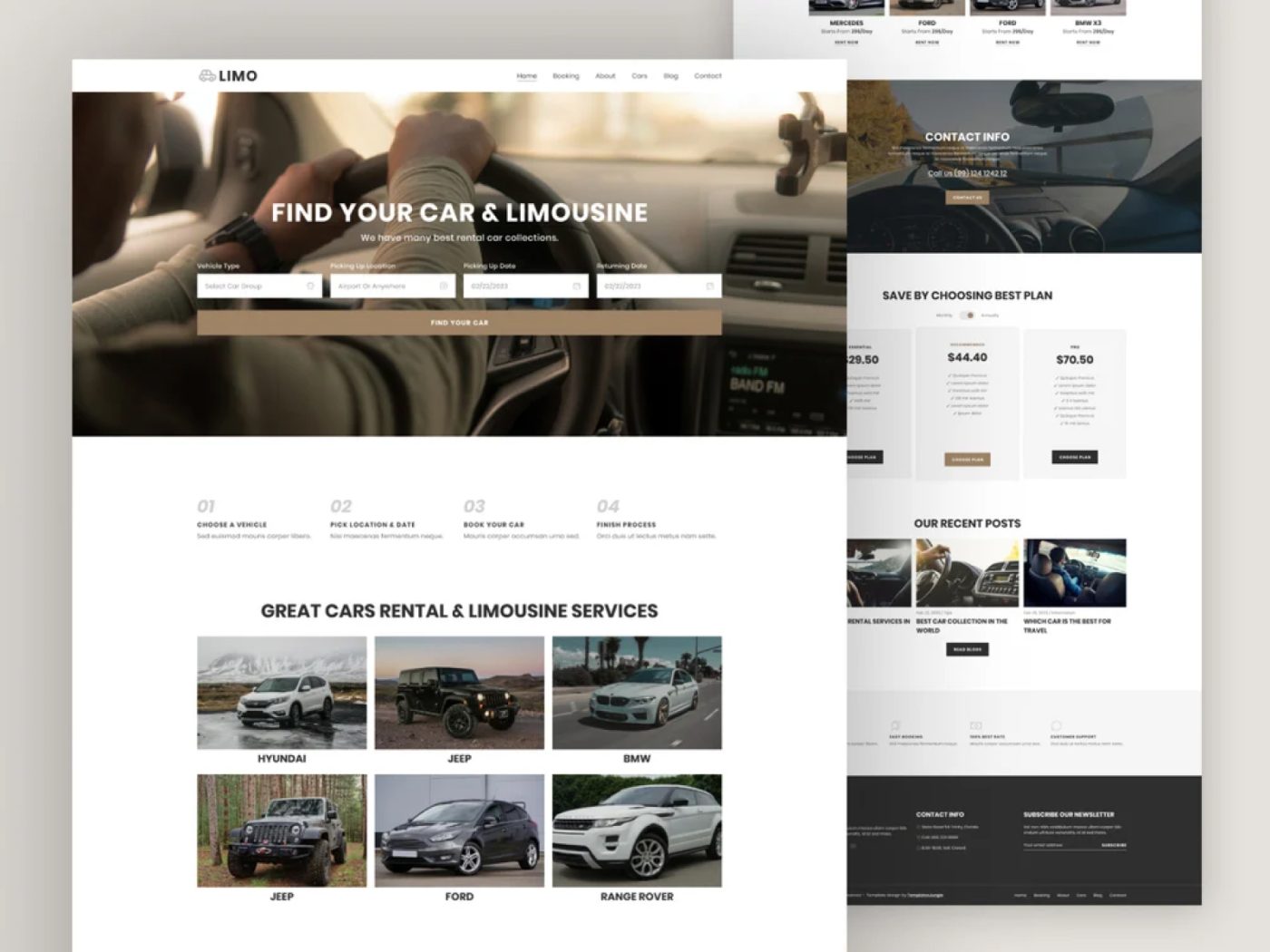 Limo – Limousine and Car Rental Free HTML Bootstrap 5 Website Template