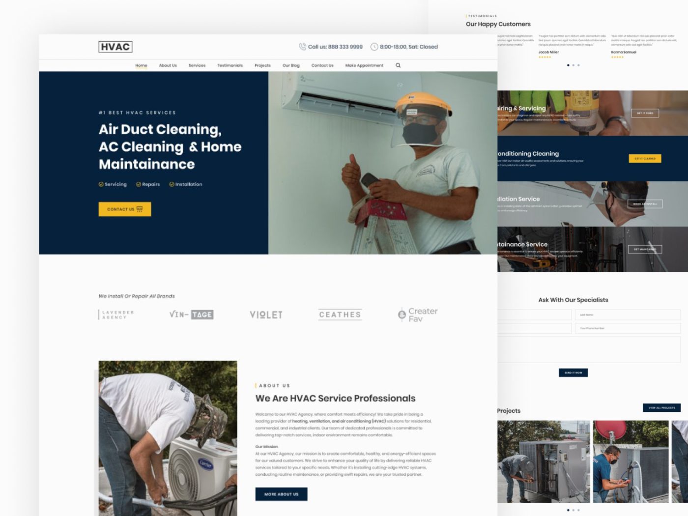 HVAC – Free Bootstrap 5 HTML Website Template for HVAC