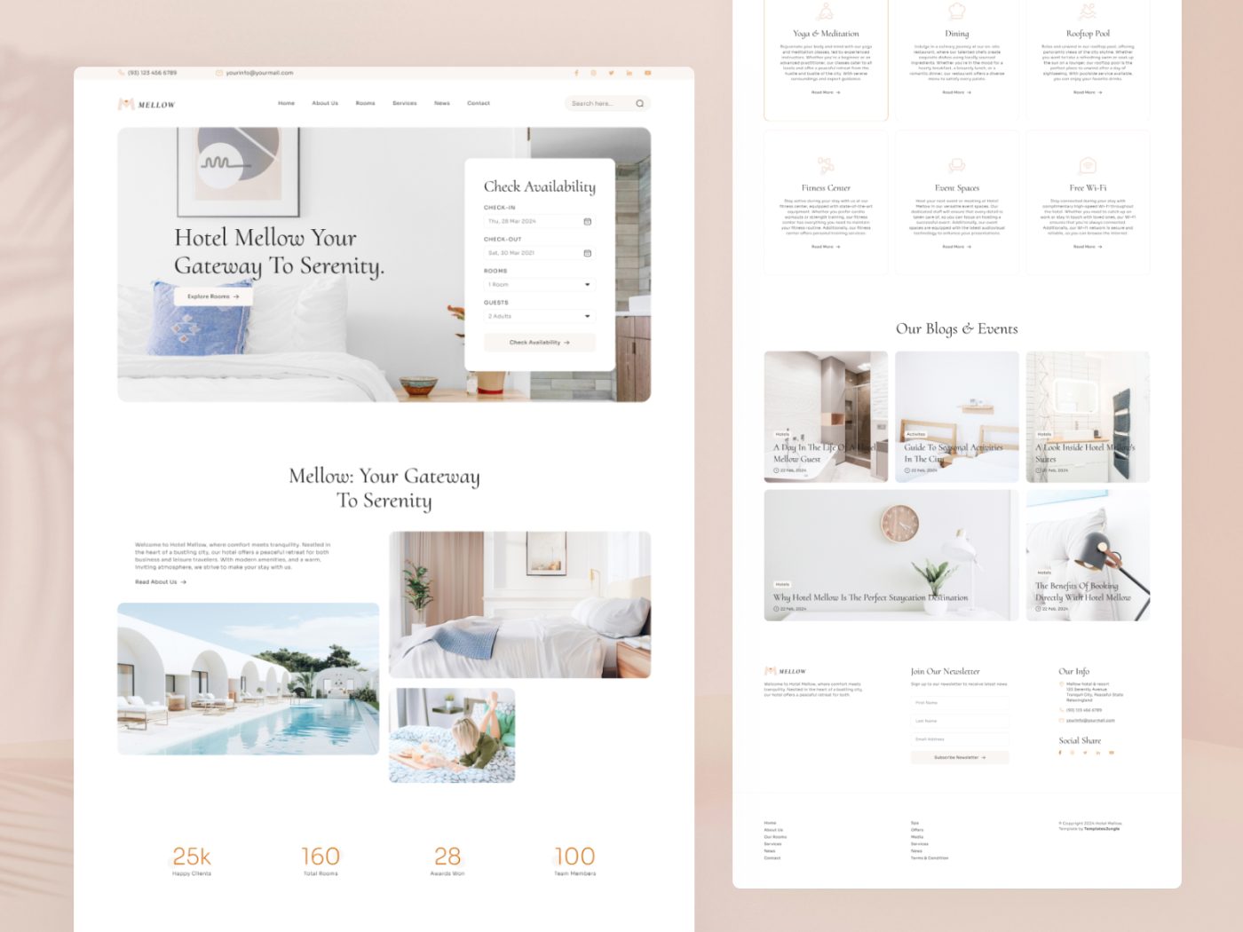 Mellow – Hotel Bootstrap 5 HTML Website Template