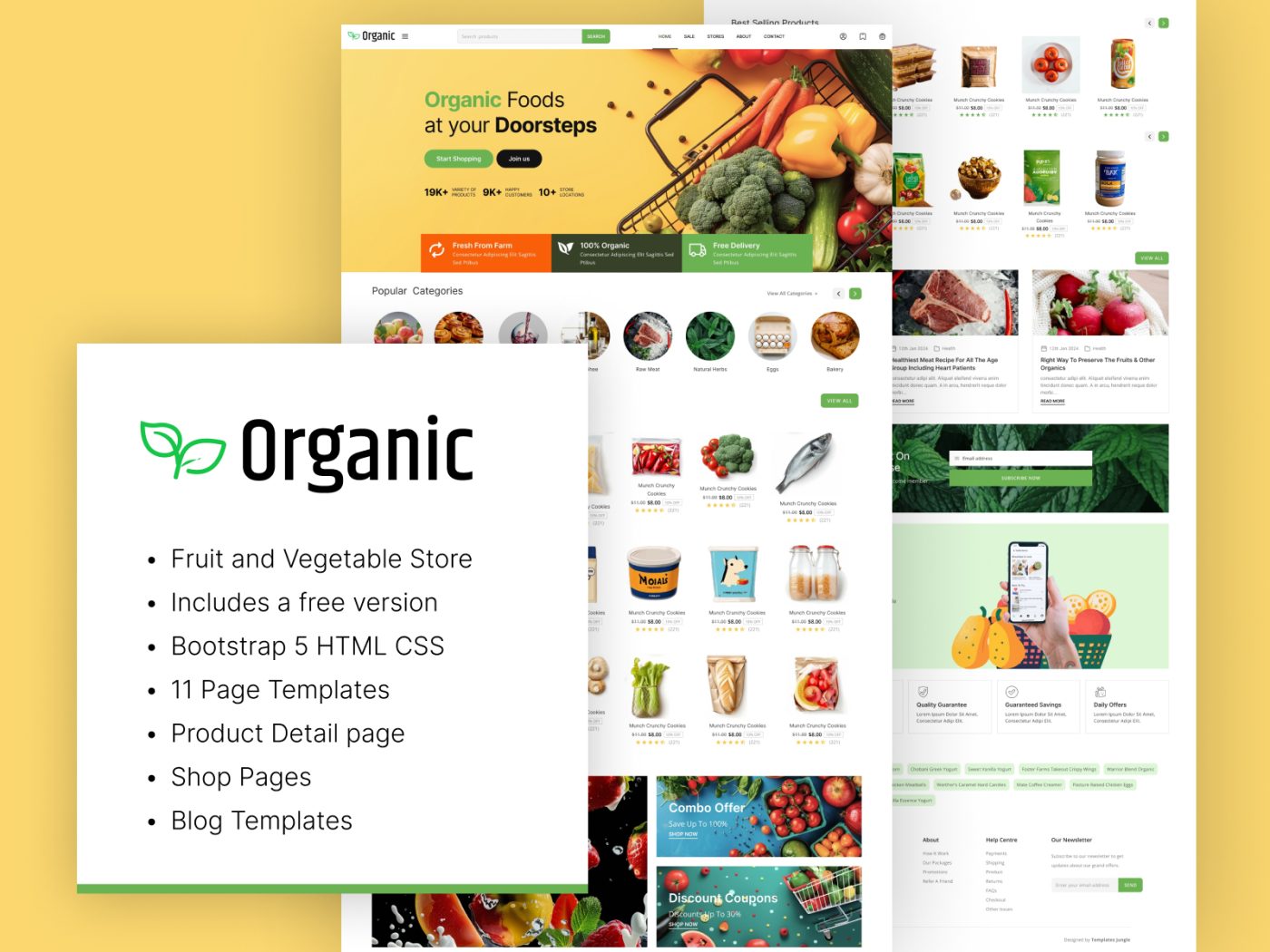 Organic – Fruit and Vegetable Store Bootstrap 5 HTML CSS Template