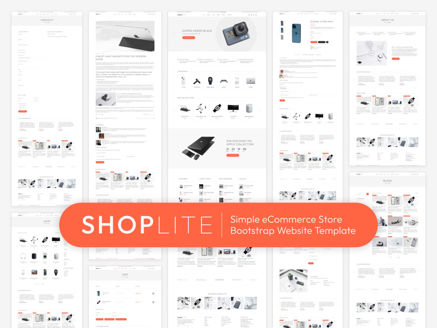 ShopLite – Simple eCommerce Bootstrap 5 HTML CSS Free Website Template