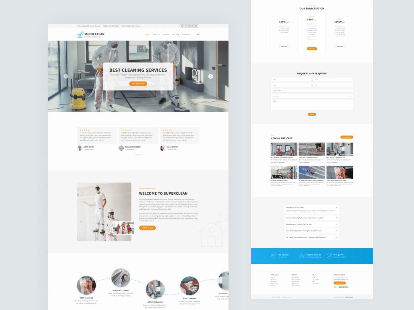 SuperClean – Cleaning Services Bootstrap 5 HTML Website Template