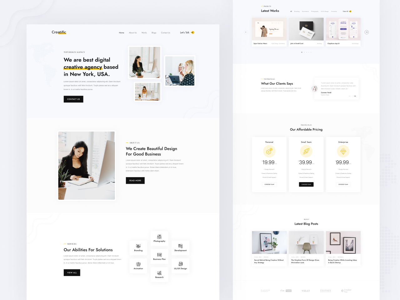 Creatify – Free HTML Template for Digital Marketing Website
