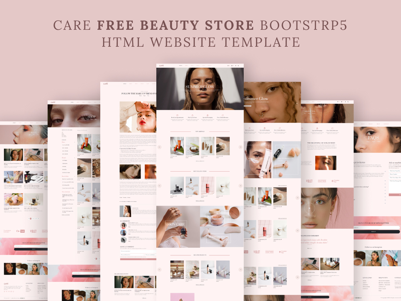 Care – Beauty Store eCommerce Bootstrap5 HTML CSS Website Template