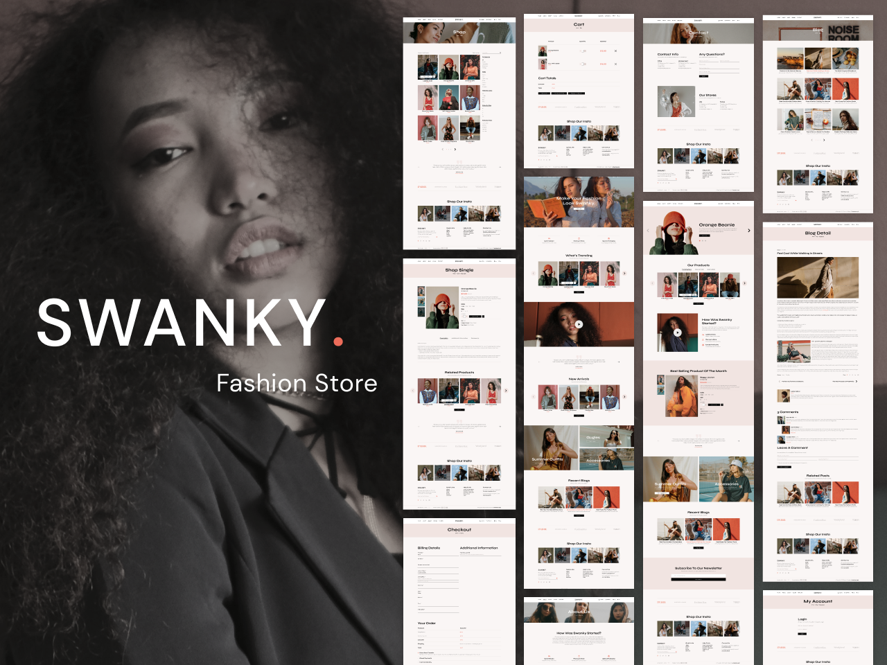 Swanky – Fashion Store eCommerce Bootstrap 5 Website Template