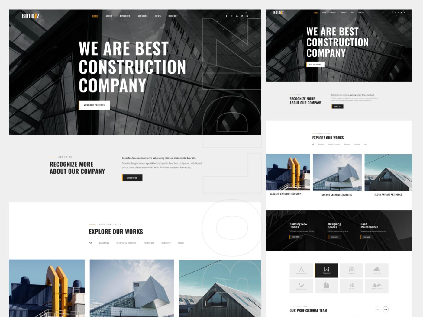 Boldiz – Contractor and Building Free Bootstrap 5 Website Template