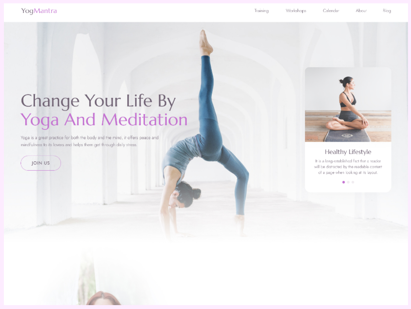 YogMantra – Free Yoga Teacher HTML Website Template