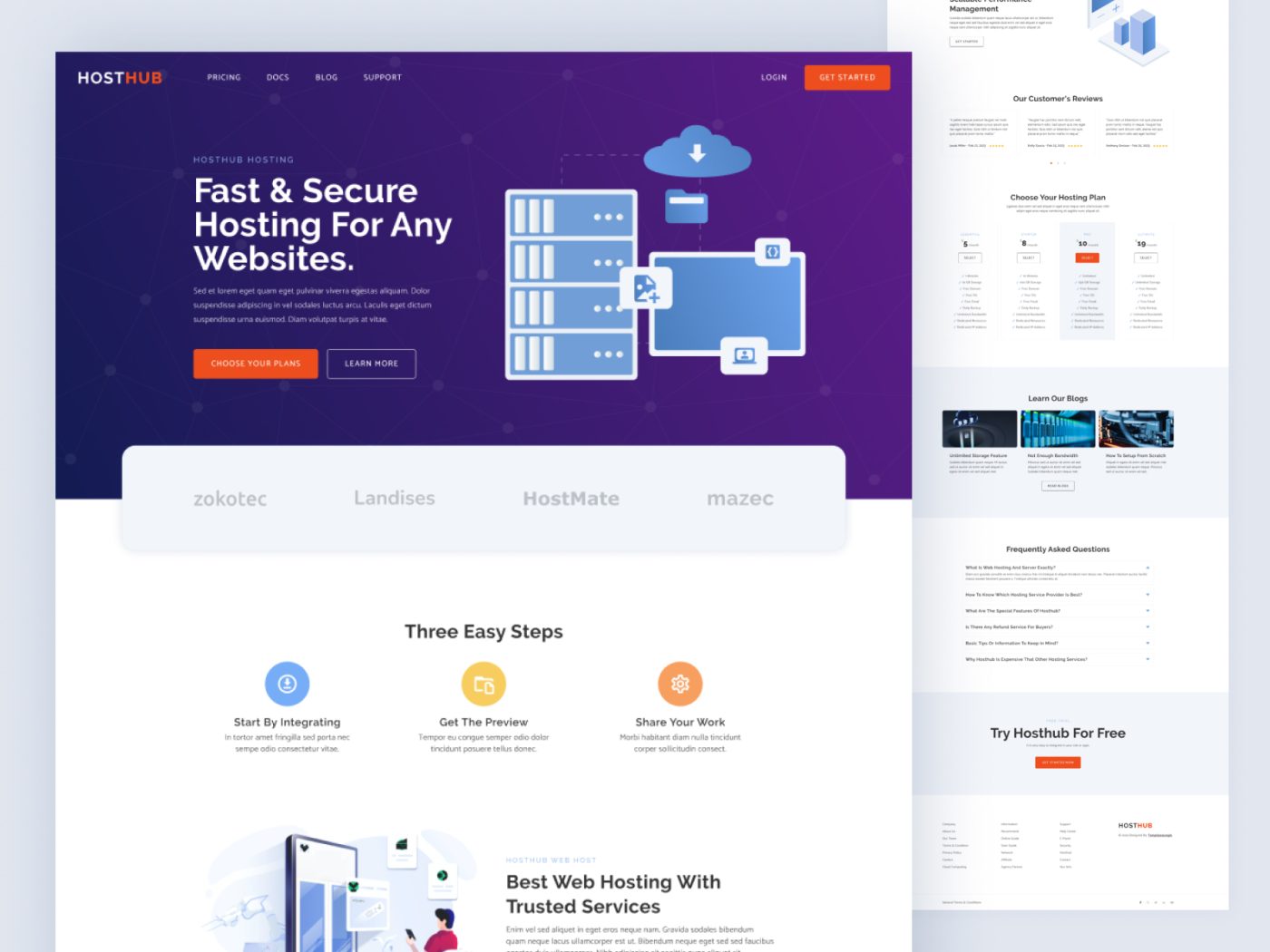 Hosthub – Web Hosting Free Bootstrap 5 Website Template