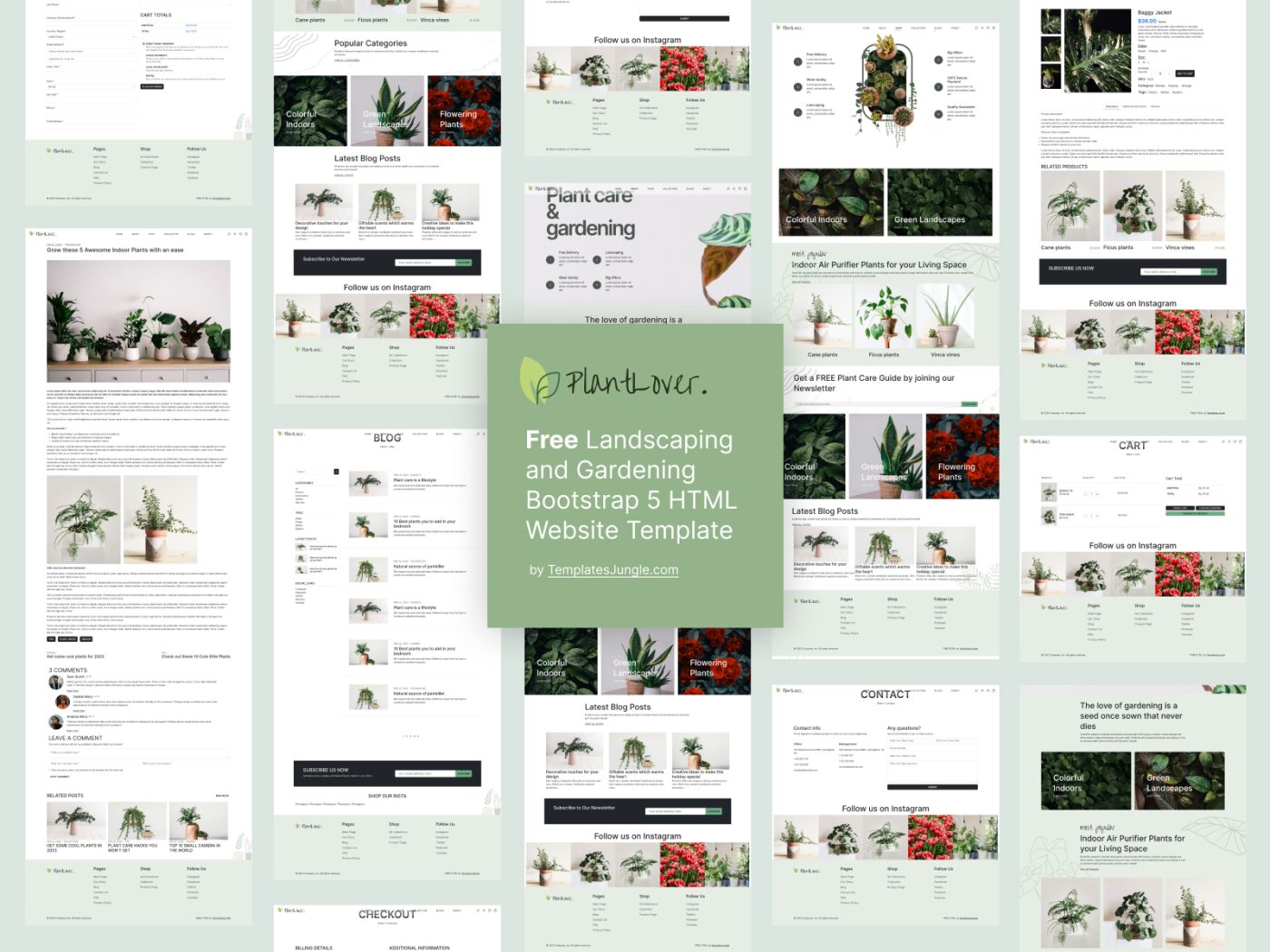 PlantLover – Free Bootstrap 5 HTML CSS Website Template