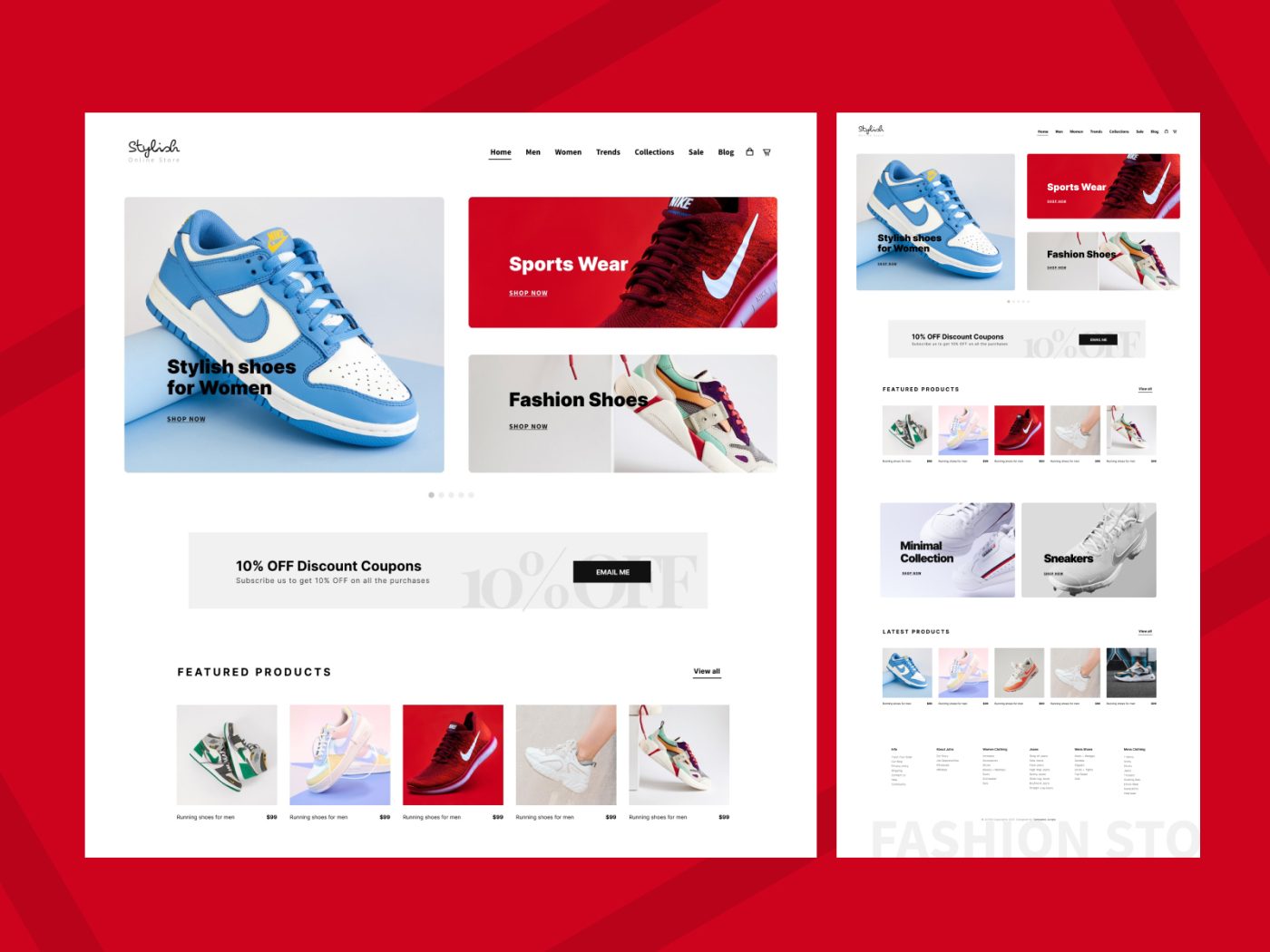 Stylish – Free eCommerce Shoe Store HTML Template