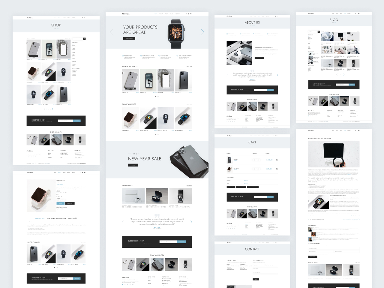 MiniStore – Free eCommerce Store Bootstrap 5 Website Template