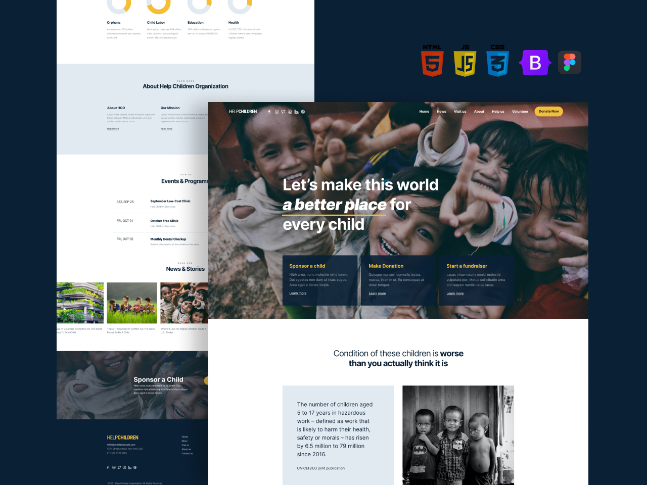 Help Children – Free Bootstrap 5 HTML Website Template for Non-profit Organizations