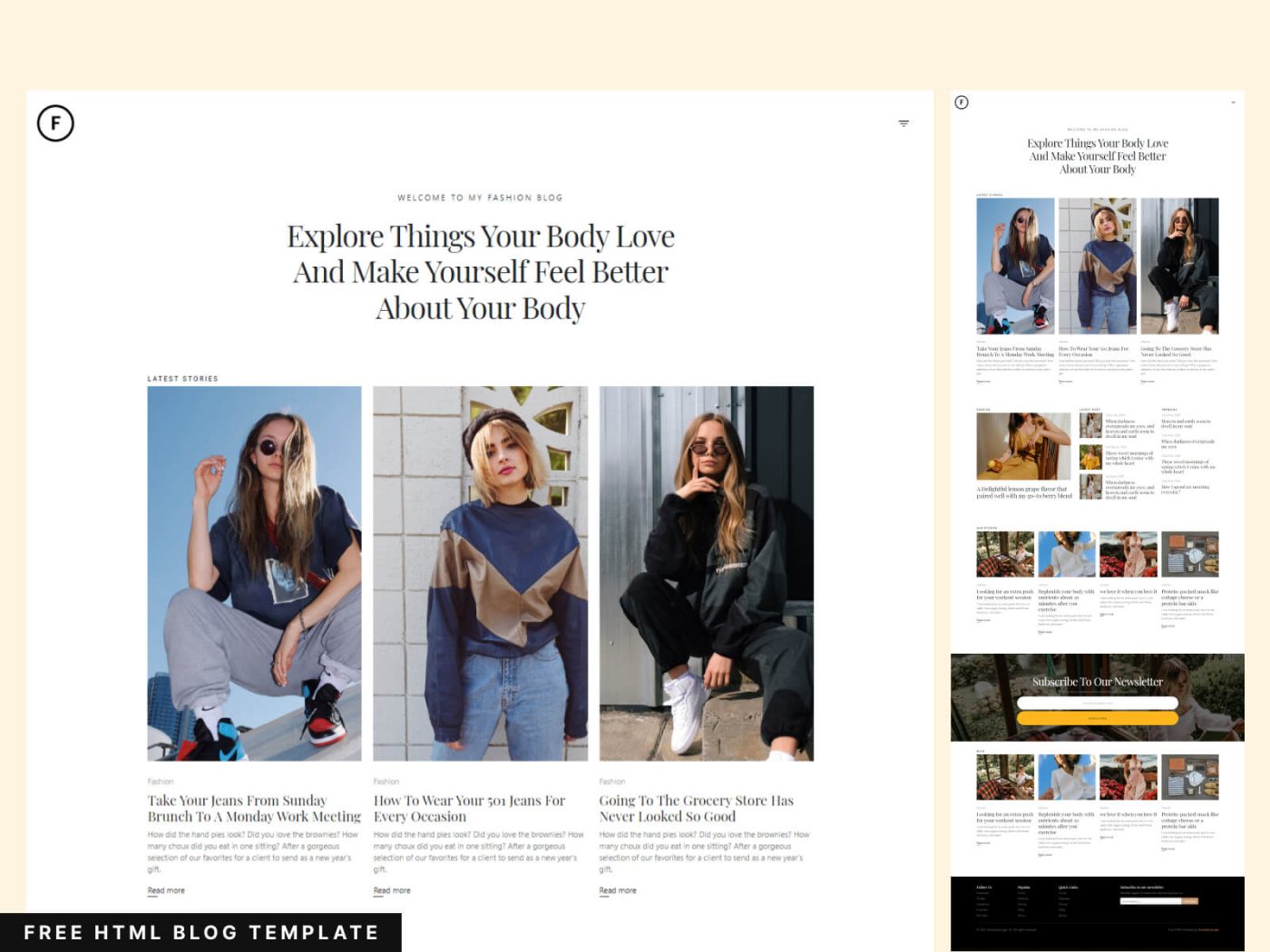 Frida – Free Bootstrap 5 HTML Blog Template
