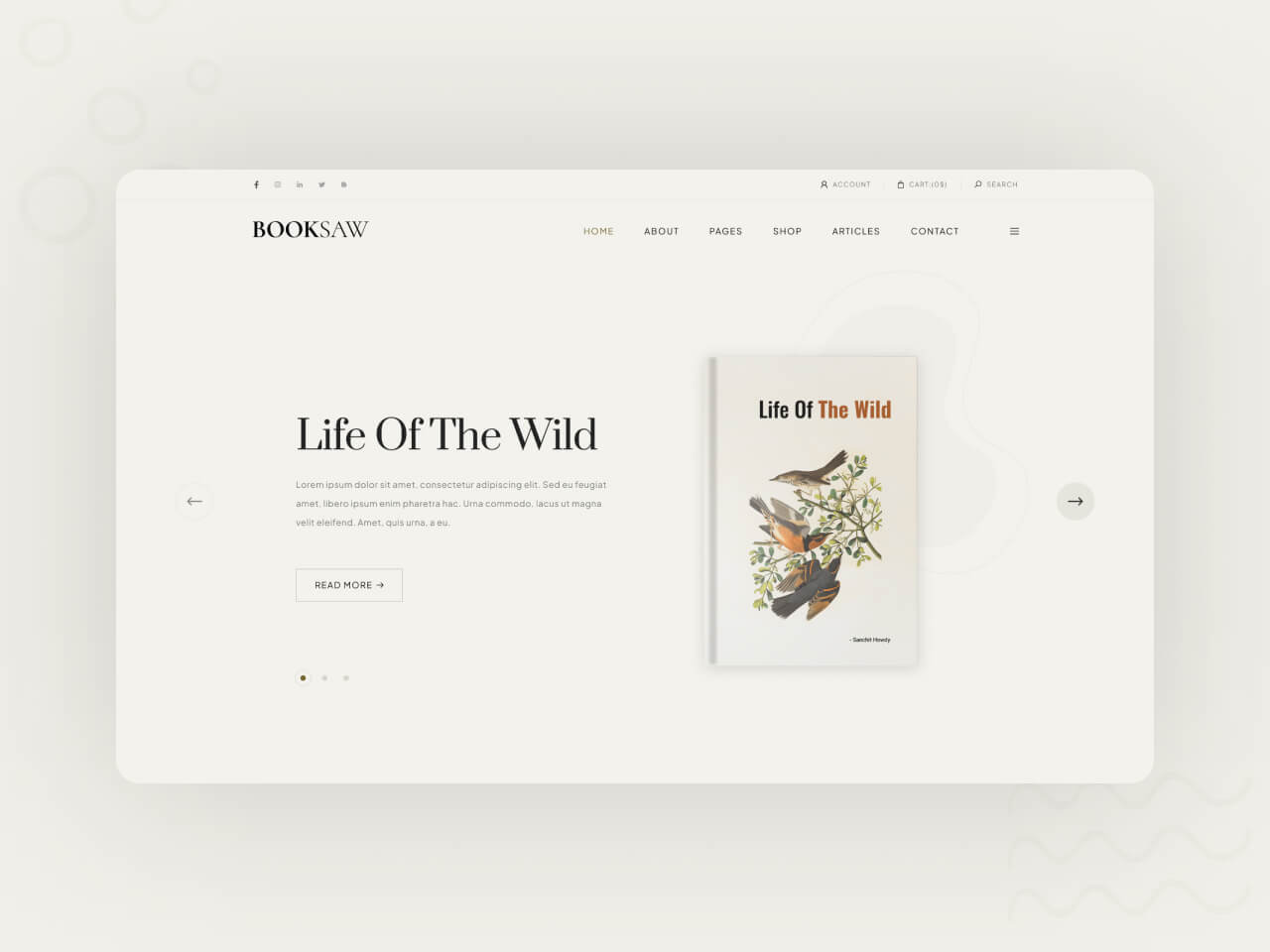 Booksaw – Free HTML CSS Template for BookStore